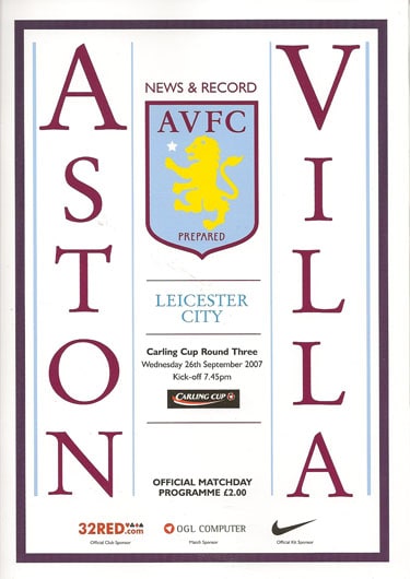 Aston Villa FC v Leicester City FC